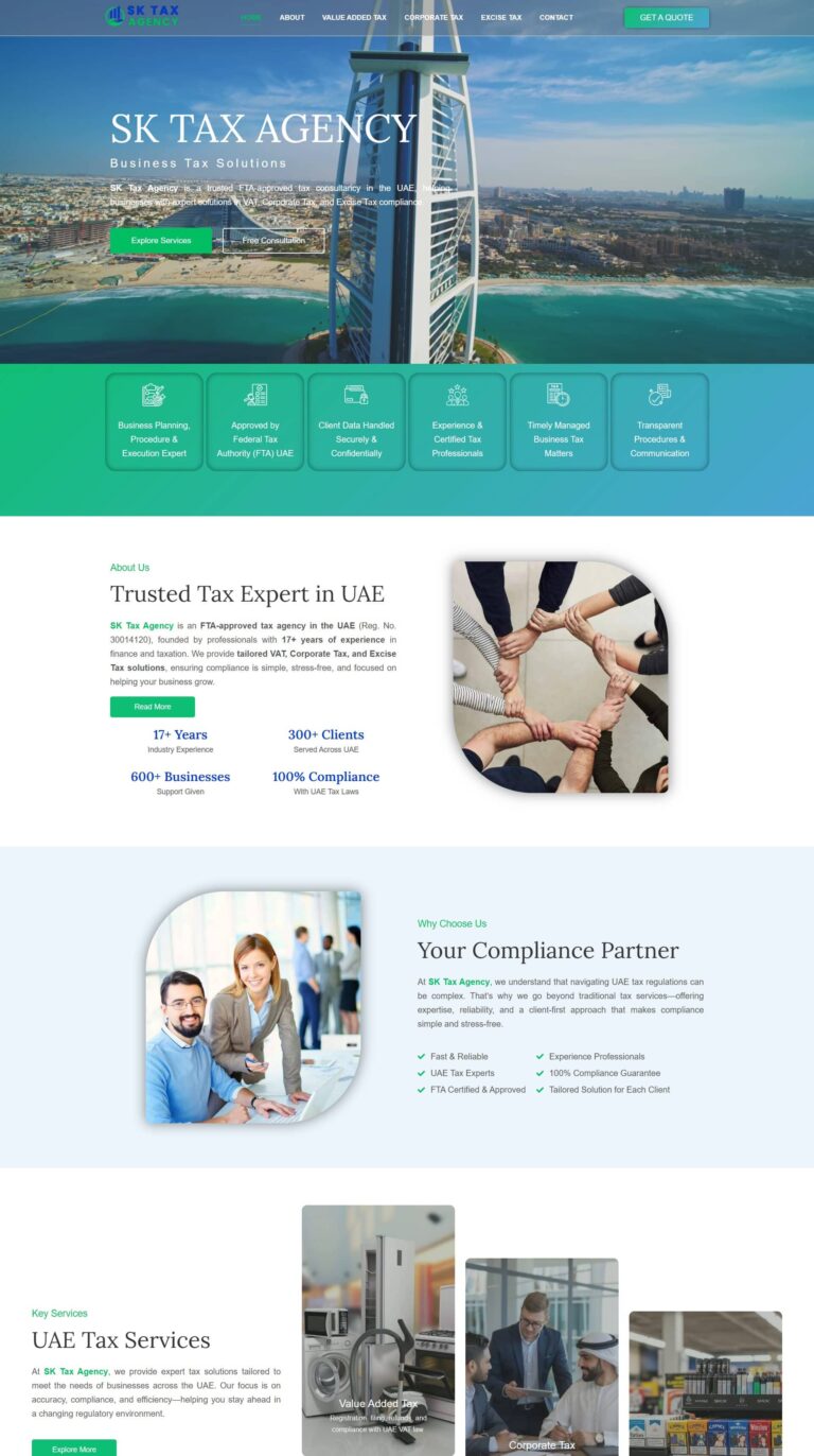 SKTaxAgency.com Website